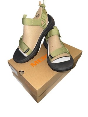 Mens Merrell Speed Fusion Web Sport Sandal Coyote/Khaki Hook & Loop J006185 Sz 9