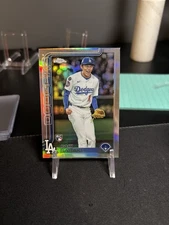 2025 Topps Chrome Roki Sasaki RC Rookie Image Variation Refractor Dodgers SSP