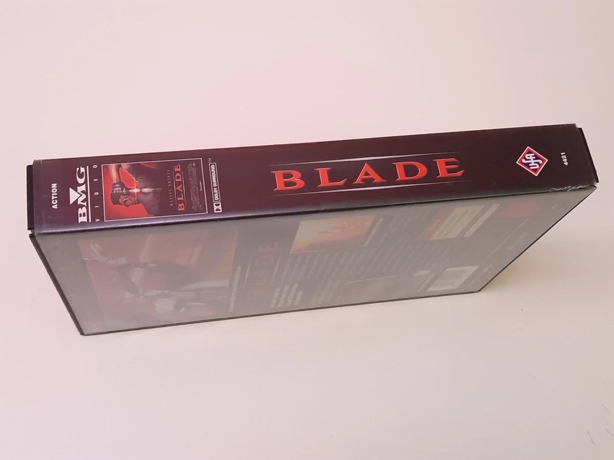 Blade 1998 Uncut VHS German PAL Video Großbox Wesley Snipes Stephen Dorff
