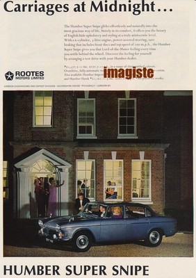 Vintage British Auto Ad (1965): Humber Super Snipe / Goodyear Tyres