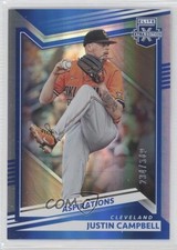 2022 Panini Elite Extra Edition Aspirations Blue /349 Justin Campbell #37 13oj
