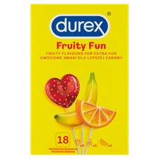Durex Fruity Fun Medizinische Gerätekondome 18 Stück.