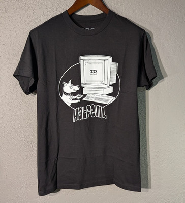 Half Evil 333 I Went To T-Shirt Men's M T-Shirt Half Evil Computer Dog Graphic T