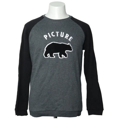 Picture Organic Clothing, Sweatshirt, Größe: M, Grau/Schwarz, Print, Herren #EbV