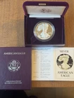 1986-S Proof American Silver Eagle Dollar $1 Box & COA US Mint Bullion