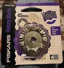 Fiskars 45mm Victorian Rotary Cutter Blade Disc 9358 Original Package New NIP