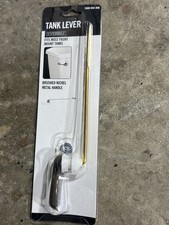 Brand new Everbilt toilet tank lever in brushed nickel finish.