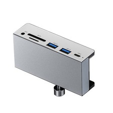 1pc 6-Port USB 3.0 Hub Clamp Adapter Aluminum USB Splitter for iMac/Laptop/PC