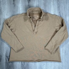 Frank  Eileen Patrick Popover Henley Triple Fleece Camel Women  s Medium