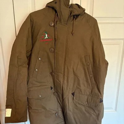 Alpha Industries Parka  XL Hooded Coat Jacket Cold Weather Brown REDUCED