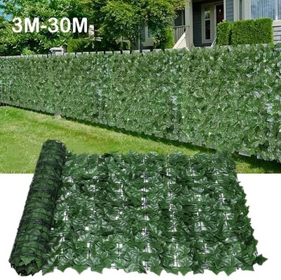 Künstlicher Efeu Sichtschutzzaun 1M x 3M Heckenzaun Balkon Garten Sichtschutz DE