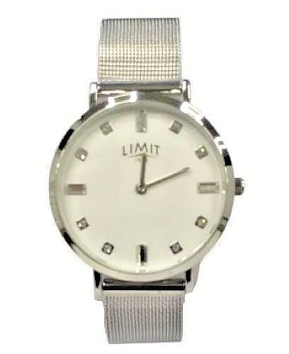 Ladies Fashion Watch with Added Bling Silver Plated Mesh  By Limit Model  60136