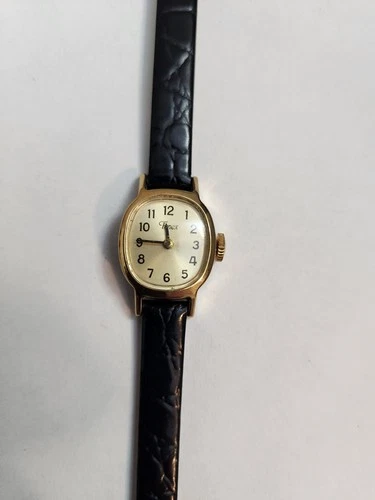 Vintage Ladies Timex Mechanical Watch.  New Band.  Working