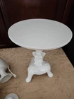 vintage milk glass cake stand Assembled Needed And 2 Vases Also Needs Assembled