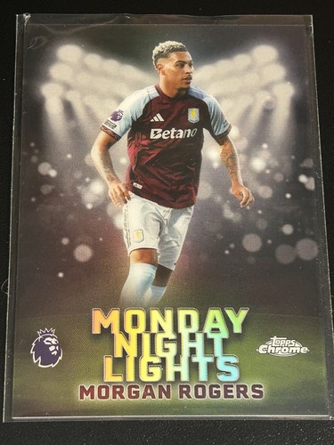 Morgan Rogers - Aston Villa - 2026 Topps Chrome EPL #MNL-11 Monday Night Lights