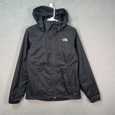 The North Face Womens Small Black Lightweight Windbreaker Hooded Jacket