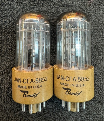2 NOS NIB Matched Bendix JAN 5852 Rectifier Tubes USA | eBay