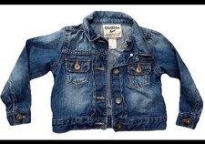 Unisex OshKosh Denim Button Up Jacket Size 4T Item 1761