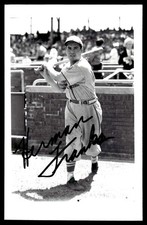 Herman Franks Cardinals Baseball Signed 3.5x5.5 Brace Photo JSA Pre-Cert *X720