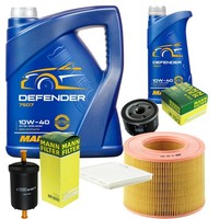 Motor-ÖL 6L Mannol Defender 10W-40 +MANN-FILTER FüR Renault Megane Scenic 2.0I