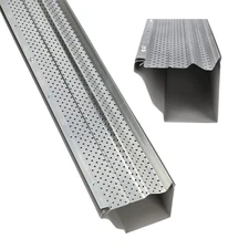 A-M Gutter Guard, 6" x 100 ft. Aluminum Leaf & Debris Protection, USA Made