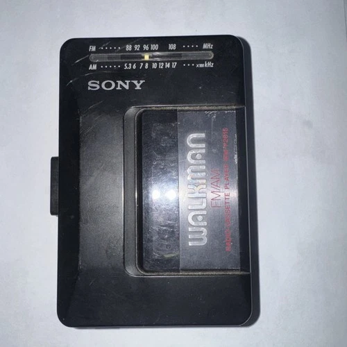 Vintage Sony Walkman (WM-F2015) AM/FM Radio Cassette GUC Parts Untested