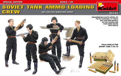 Miniart 35131 1:35 Soviet Tank Ammo-Loading Crew Set. Special Edition - 5 Figuren