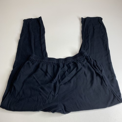 Lands End Kids Pants Youth 14 Black Pull On Elastic Waist 100% Viscose - Picture 8 of 9