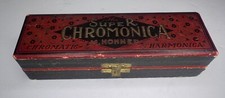 VINTAGE SUPER CHROMONICA M. HOHNER GERMANY CHROMATIC HARMONICA IN ORIGINAL BOX
