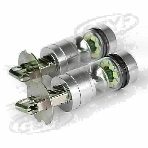 2pcs H3 100W Super Luminoso LED Bianco Fendinebbia Coda DRL Luce diurna gk - Foto 2 di 7