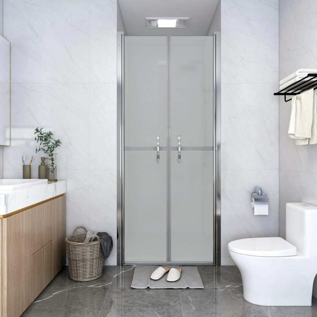 vidaXL Shower Door Frosted ESG 101x190 cm