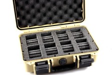 Tan Armourcase includes Nanuk 909 8 watch collectors case foam with nameplate