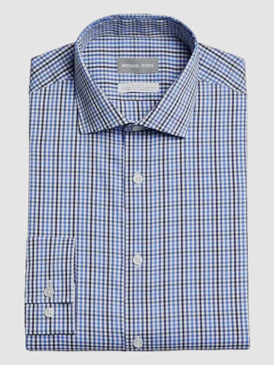 Michael kors blue dress sales shirt