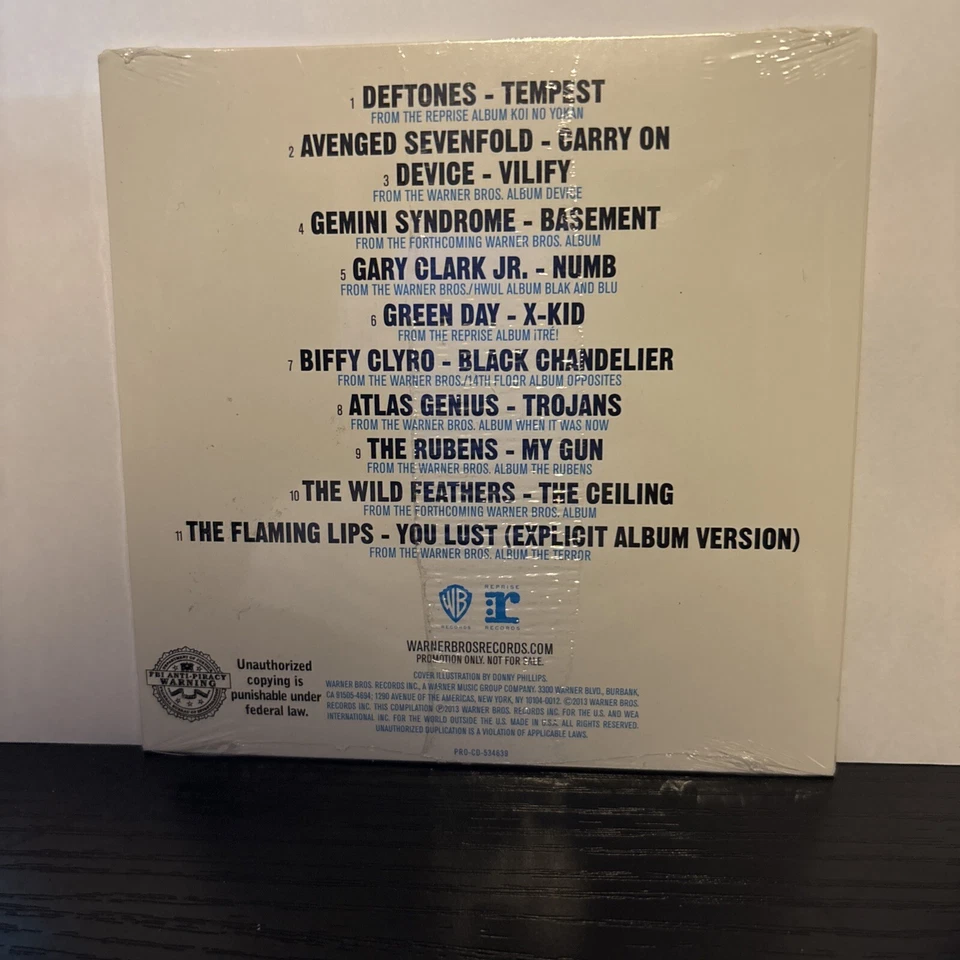 Rock Paper Music CD Promo. Deftones Green Day Avenged Sevenfold Flaming Lips Foto 3 de 3