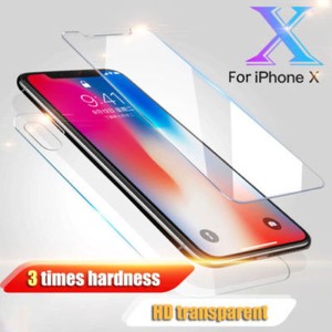 Vidrio templado delantero y trasero 360 protector de pantalla para Apple iPhone 7 XS MAX XR