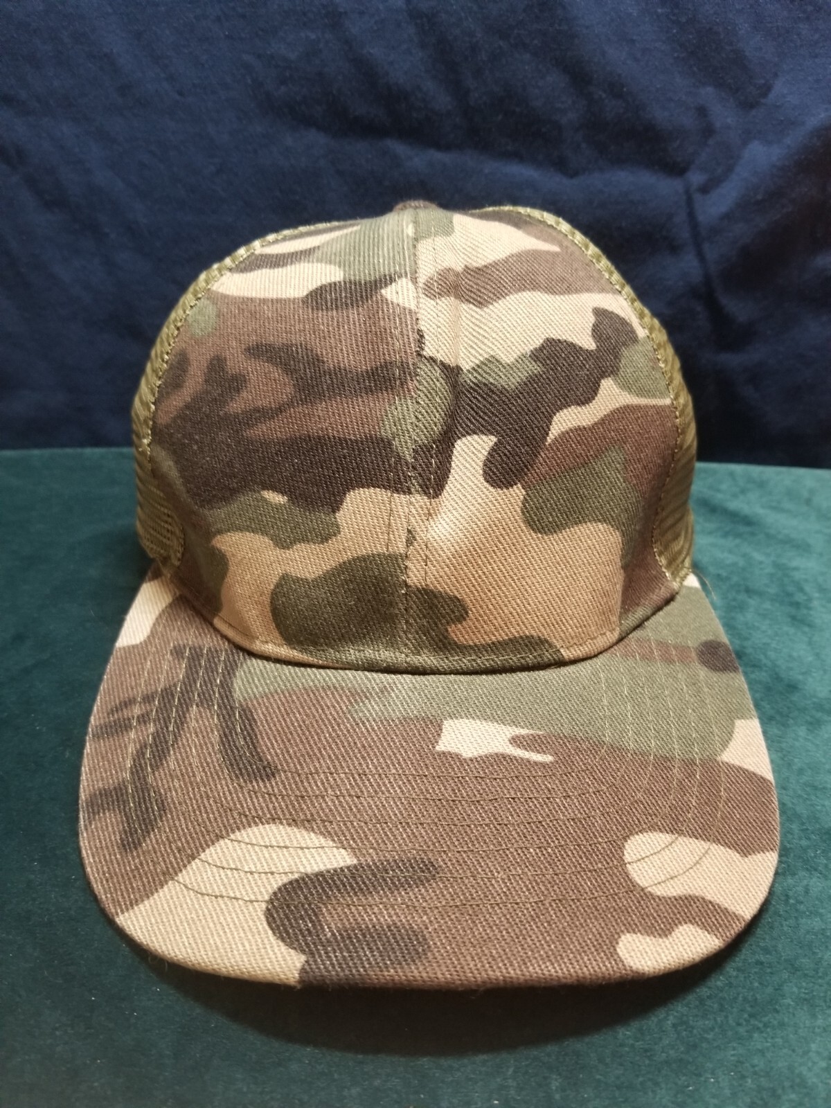 Rete slot coda di pony verde mimetico taglia unica adatta a tutti i cappelli adulti