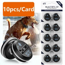 10Pcs Compatible RFA-67 6V Pet Dog Collar Replacement Battery For PetSafe Collar