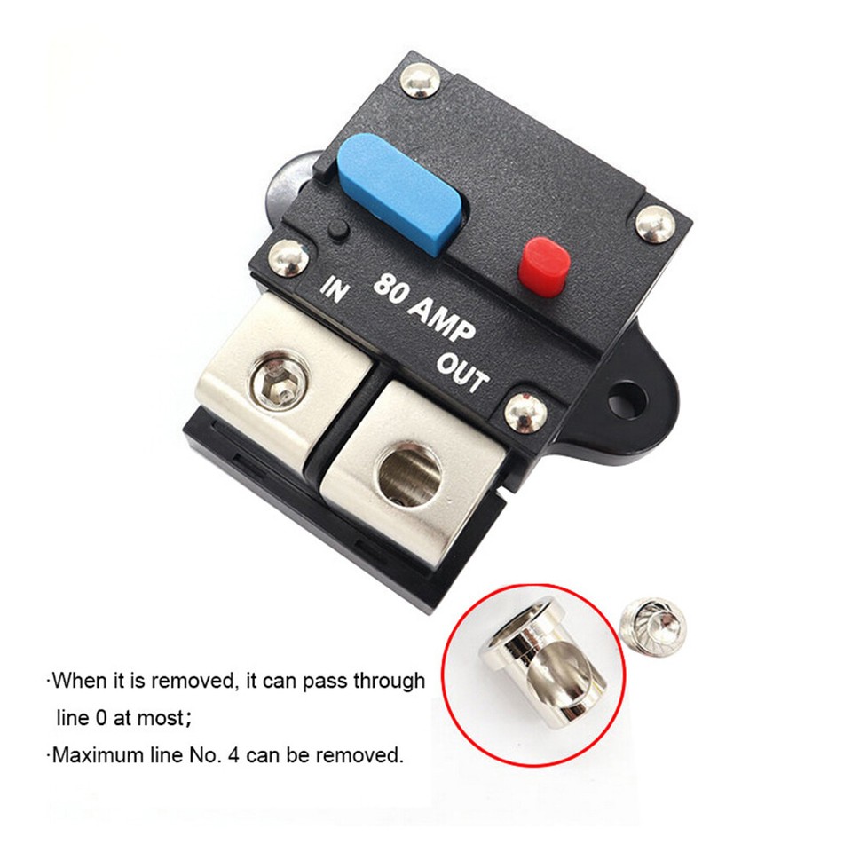 30-300 Amp Breaker 30-300 Amp Resetable Circuit Breaker Fuse - 12V-48V DC Waterproof For Car, Boat, Auto Battery Breaker - Foto 9