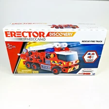 Meccano Erector Discovery Rescue Fire Truck w Sound & Lights Factory Sealed STEM