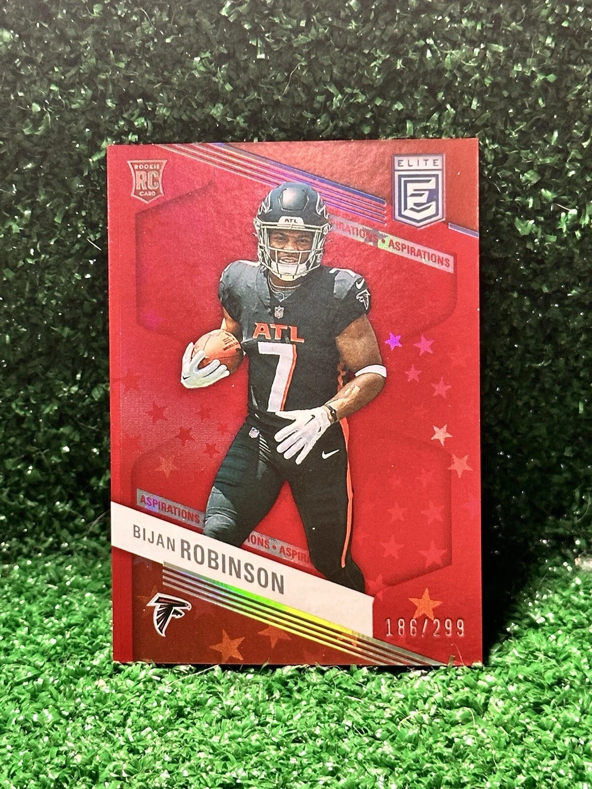 2023 Donruss Elite Bijan Robinson RC RED STARS ASPIRATIONS PARALLEL SP /299 #104