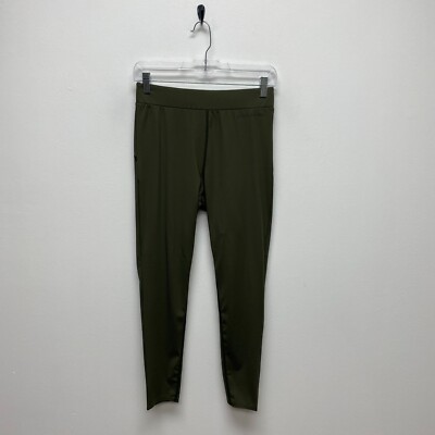 Outerknown Active Womens Olive Green Yoga Stretch High Rise Pull On Leggings S