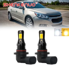 9005 9145 H10 LED Fog Light Bulbs White/Yellow For Chevy Malibu 2013-2015