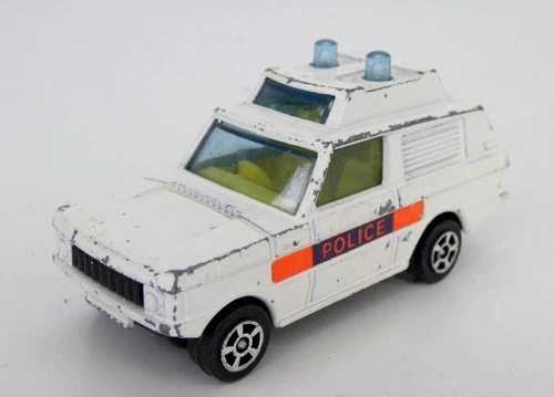 CORGI RANGE ROVER POLICE CAR JUNIORS TOY COLLECTIBLE VINTAGE WHITE