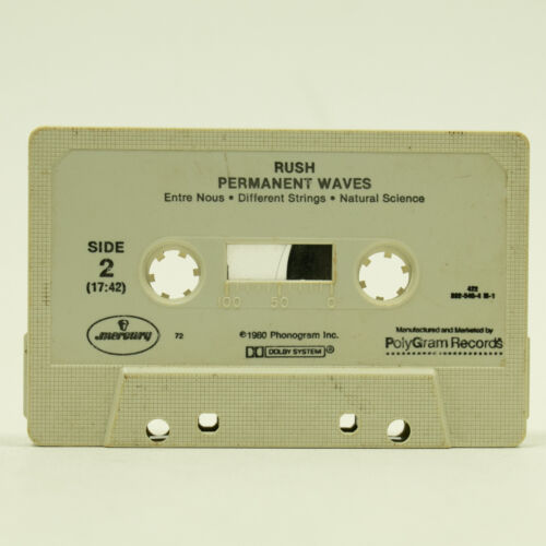 Rush Permanent Waves Cassette Tape 1987 Mercury *Tape Only - Picture 2 of 2
