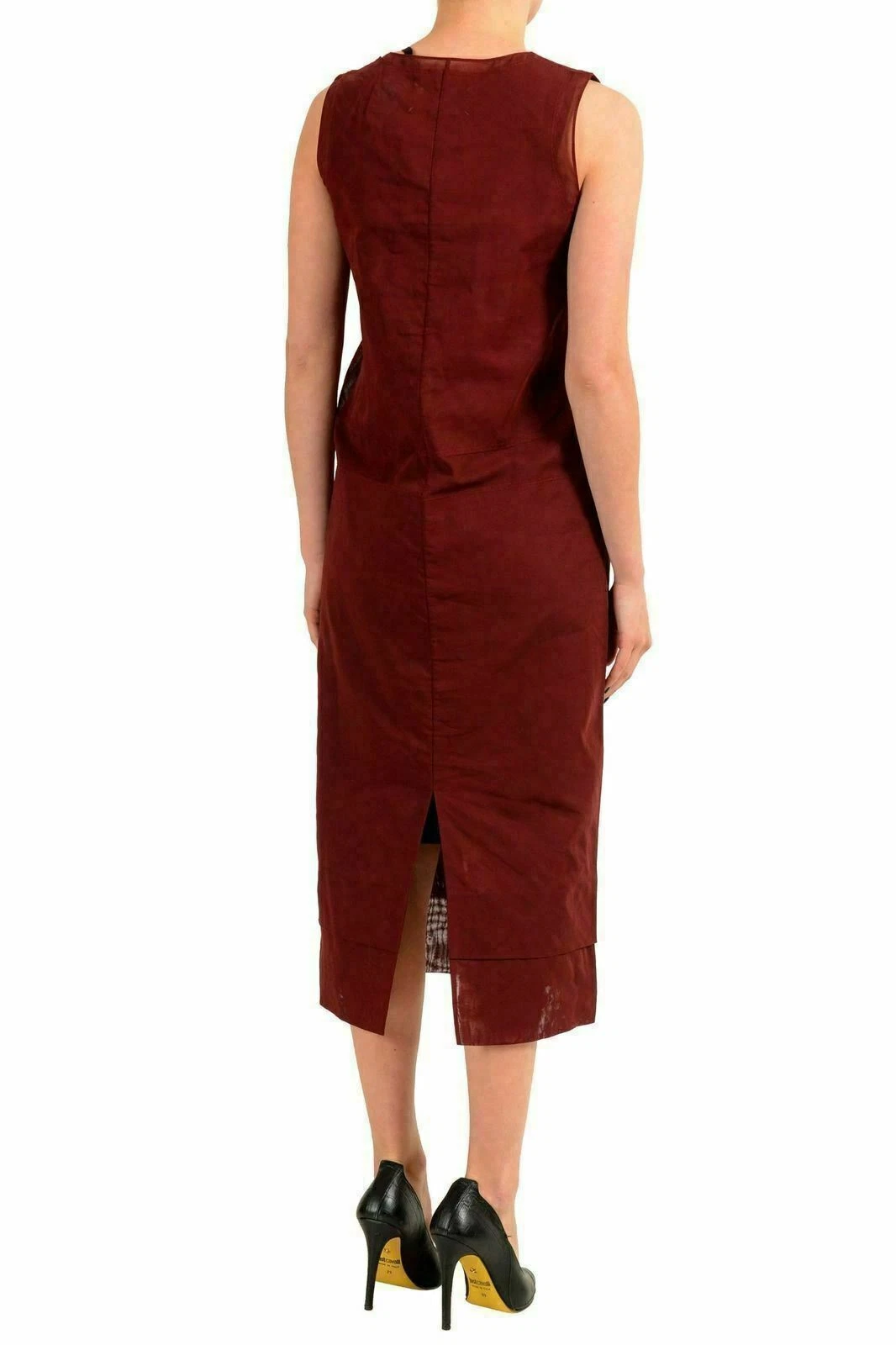 Maison Margiela 1 Abito Senza Maniche Donna Borgogna US S IT 40