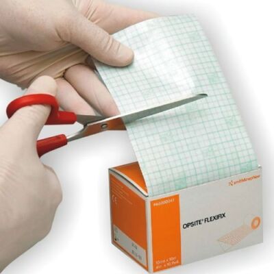 OPSITE Flexifix Transparent Adhesive Film Roll Dressing, 4'' x 11 yds (66000041)