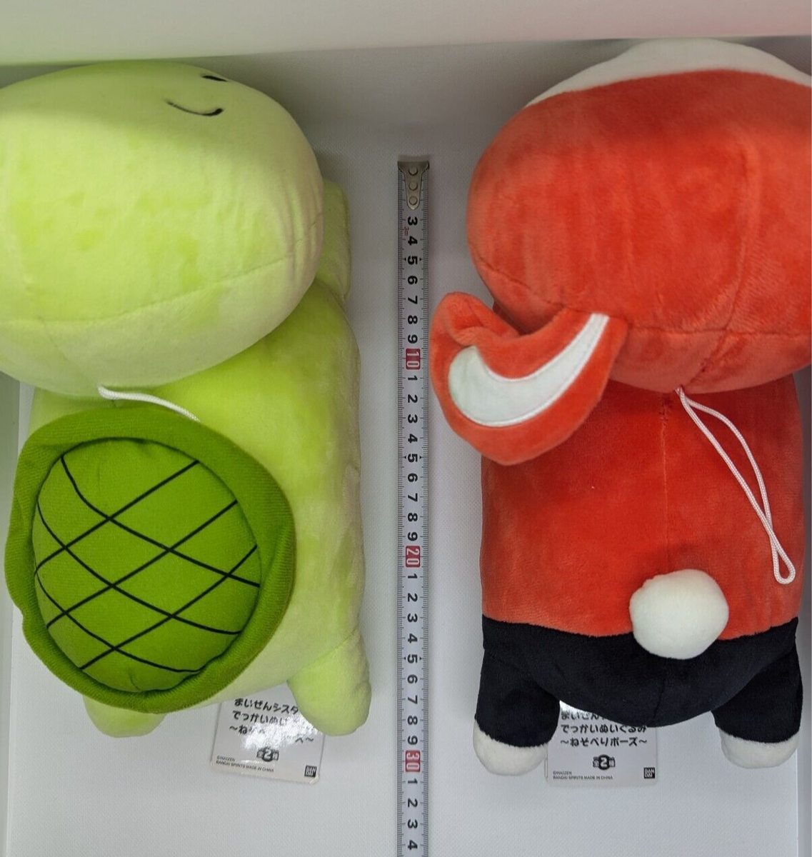 みっちょん Maizen Sisters Laying Down Zenichi & Mikey Plush Toy Set