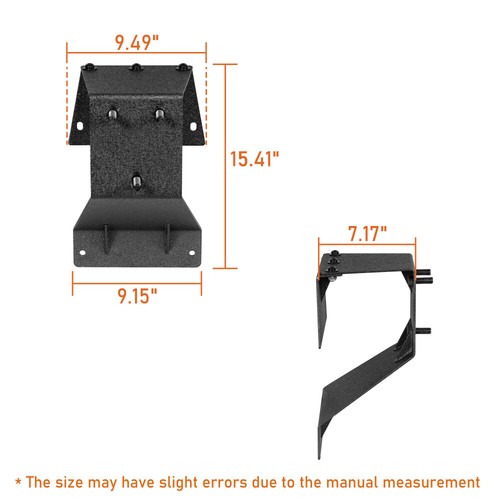 Hooke Road Spare Tire Carrier Wheel Mount Holder Fit Jeep Wrangler JK 2007-2018 - Picture 8 of 14