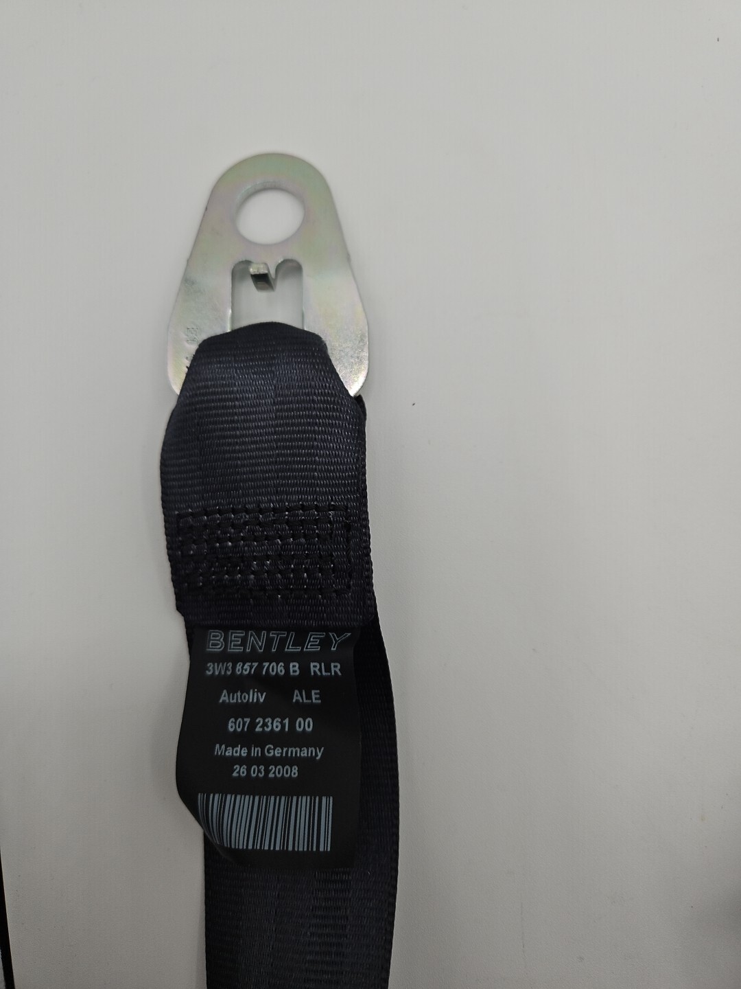 BENTLEY SEATBELT FRONT RIGHT HAND SEAT (3W3857706BRLR)