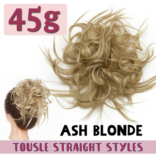 85G Thick Real as Human Messy Bun Hair Piece Scrunchie Updo Wrap Hair Extension - Picture 21 of 49